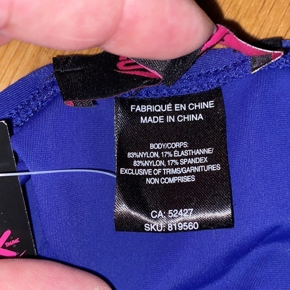 ACX Active Women’s Navy  Blue Padded Tankini Top (Size 8) NWT - Picture 5 of 5